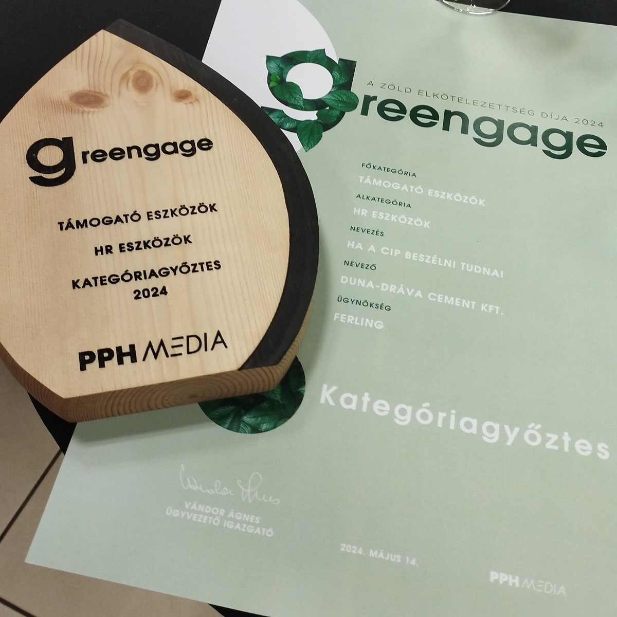 Greengage 2024 díj